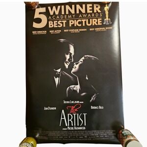 The Artist 2011 Movie Poster 27x40 Best Picture Winner Jean Dujardin D/S